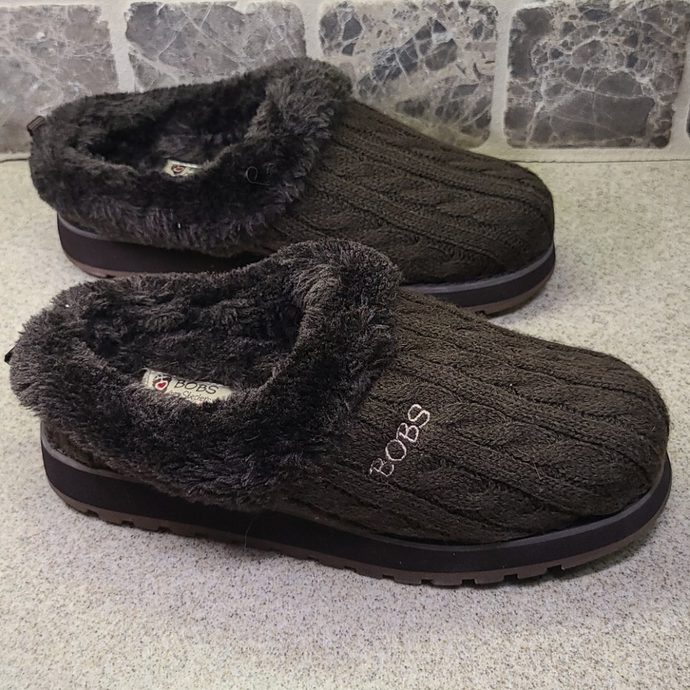 SKECKERS BOB'S HOUSE SHOES 👞SIZE 6 / 7 Dark Brown - Picture 4 of 16